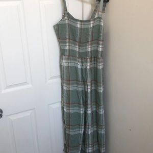 Green Plaid jumpsuit from American Eagle